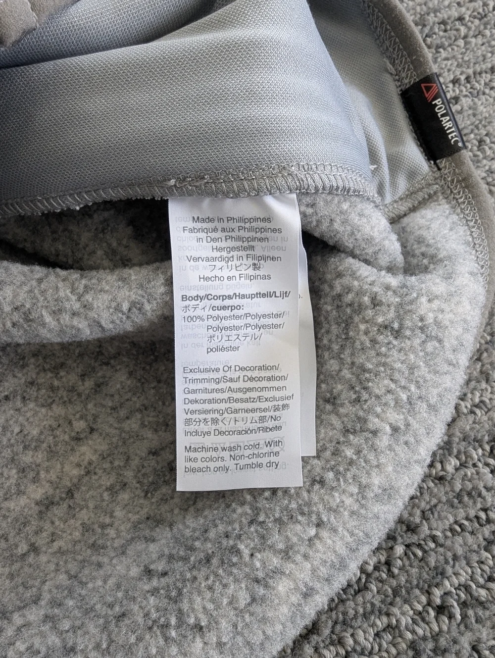 J. Crew Nordic Vest in Polartec Sweater Fleece Gray Zip Up
